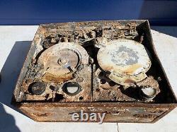 Original WW2 German Army Steel Radio Relic Torn. Fu. B1 Amazing display item