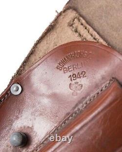 Original WW2 German Army WALTHER PP PPK Leather Holster 1942 Dated