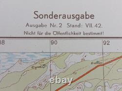 Original WW2 German Army map of BAHIG (Between EL ALAMEIN and ALEXANDRIA) 1942