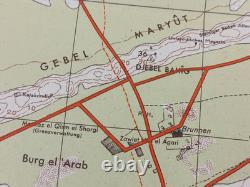 Original WW2 German Army map of BAHIG (Between EL ALAMEIN and ALEXANDRIA) 1942