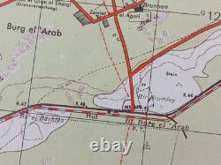 Original WW2 German Army map of BAHIG (Between EL ALAMEIN and ALEXANDRIA) 1942