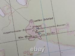Original WW2 German Army map of BAHIG (Between EL ALAMEIN and ALEXANDRIA) 1942