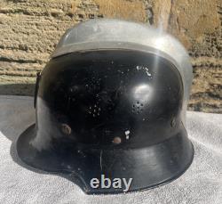 Original WW2 German/Austrian Firefighters Helmet with Name