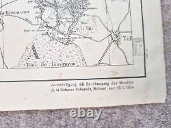 Original WW2 German Blitzkrieg Planning Map Jan 1939 Ardennes WW1 Retrospective