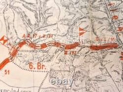 Original WW2 German Blitzkrieg Planning Map Jan 1939 Ardennes WW1 Retrospective