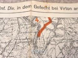 Original WW2 German Blitzkrieg Planning Map Jan 1939 Ardennes WW1 Retrospective