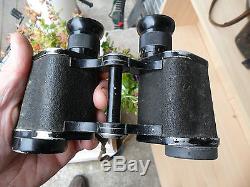 Original WW2 German Dienstglas 6x30 Binoculars fvx KF + Bakelite Case & Straps