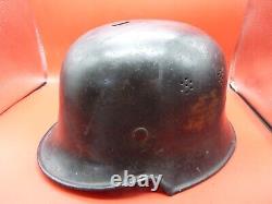 Original WW2 German Fire Police M34 Helmet Unmarked & Untouched