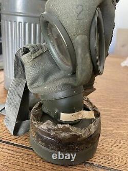 Original WW2 German GM30 Gas Mask And Cannister