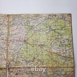 Original WW2 German Heereskarte Folding Map S53 Brest-Litowsk Linen Ostfront War