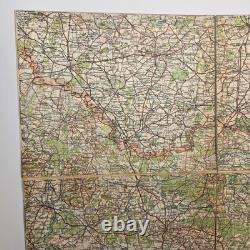 Original WW2 German Heereskarte Map HALLE-BRESLAU Linen-Backed 1300k Grossblatt