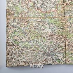 Original WW2 German Heereskarte Map HALLE-BRESLAU Linen-Backed 1300k Grossblatt