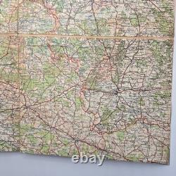 Original WW2 German Heereskarte Map HALLE-BRESLAU Linen-Backed 1300k Grossblatt