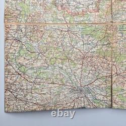 Original WW2 German Heereskarte Map HALLE-BRESLAU Linen-Backed 1300k Grossblatt