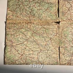 Original WW2 German Heereskarte Map HALLE-BRESLAU Linen-Backed 1300k Grossblatt