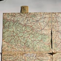 Original WW2 German Heereskarte Map HALLE-BRESLAU Linen-Backed 1300k Grossblatt