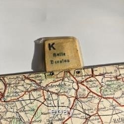 Original WW2 German Heereskarte Map HALLE-BRESLAU Linen-Backed 1300k Grossblatt