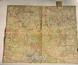 Original WW2 German Heereskarte Map HALLE-BRESLAU Linen-Backed 1300k Grossblatt