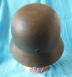 Original WW2 German Helmet Norwegian Army decals Post War Norway