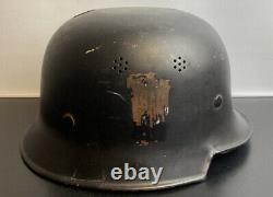 Original WW2 German Helmet Stamped BXF 1934 with Liner by Carl Henkel