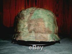Original WW2 German Luftwaffe Elite Paratrooper Uniform Splinter Helmet Cover