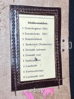 Original WW2 German Luftwaffe Pilot Officer Bomber Navigations Brief Case