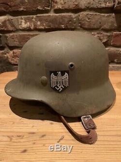 Original WW2 German M35 Helmet