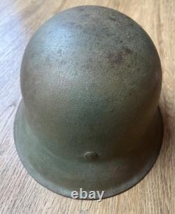 Original WW2 German M42 Camo Helmet