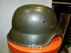 Original WW2 German M42 Raw Edge Helmet. Complete & Unmessed. Ckl66