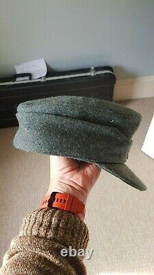 Original WW2 German M43 SS Field Cap with Deaths Head Badge