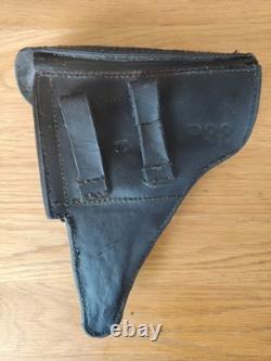 Original WW2 German Walther P38 Hardshell Leather Holster BML43 Hans Römer