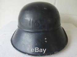 Original WW2 German Wehrmachtgefolge Volkssturm Nazi Partisan M38 LSW Stahlhelm