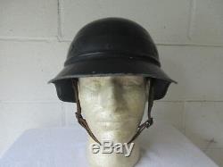 Original WW2 German Wehrmachtgefolge Volkssturm Nazi Partisan M38 LSW Stahlhelm