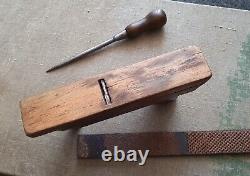 Original WW2 German army Relic Hand Tools Kit Plane Rasp Awl # 1936-41