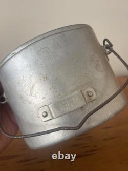 Original WW2 Italian M30 Mess Tin German Folk Art Trench Art Engraved POW DAK