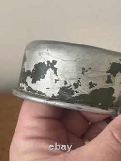 Original WW2 Italian M30 Mess Tin German Folk Art Trench Art Engraved POW DAK