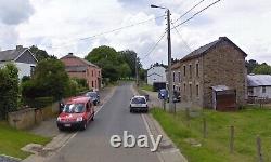 Original WW2 Photo of Destroyed German Tank in Harzy, Batte of the Bulge 1944