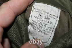 Original WW2 U. S. Army 28th I. D. Ike Jacket 1945 d. WithGerman Made DI's & Hat