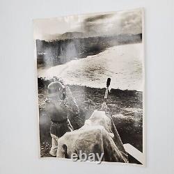 Original WW2 WWII German Press Photo militaria Official Coastal Defense flak old