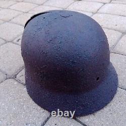 Original WW2 WWII German Wehrmacht Helmet, relic from battlefield N7