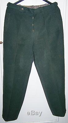 Original WW2 german forestry uniform tunic + pants, collar tabs shoulder boards