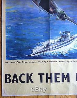 Original WWII, BACK THEM UP! The capture of German Submarine 570 by Hudson