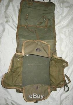 Original WWII German Ally Bulgarian royal army backpack rucksack, stamp 1942