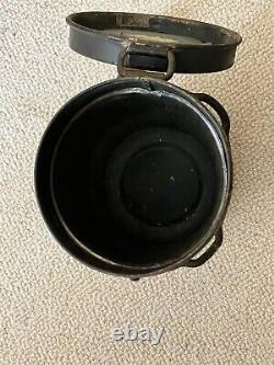 Original WWII German Army gas mask container canister, a very nice example