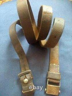 Original WWII German K98 G43 33/40 Mauser Leather Sling 1940 dated
