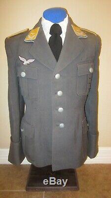 Original WWII German Luftwaffe Officer's Uniform Tunic Flight Tuchrock