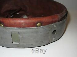 Original WWII German M40 M42 Helmet Liner Band + Leather 1942 Size 56