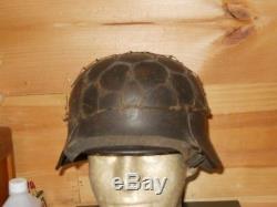 Original WWII German M40 helmet, Q66 with wire