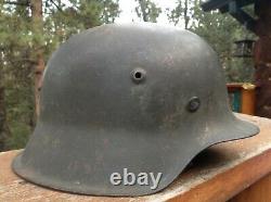 Original WWII German M42 Helmet