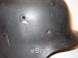 Original WWII German Military CKL66 M42 Stahlhelm Helmet with Liner
